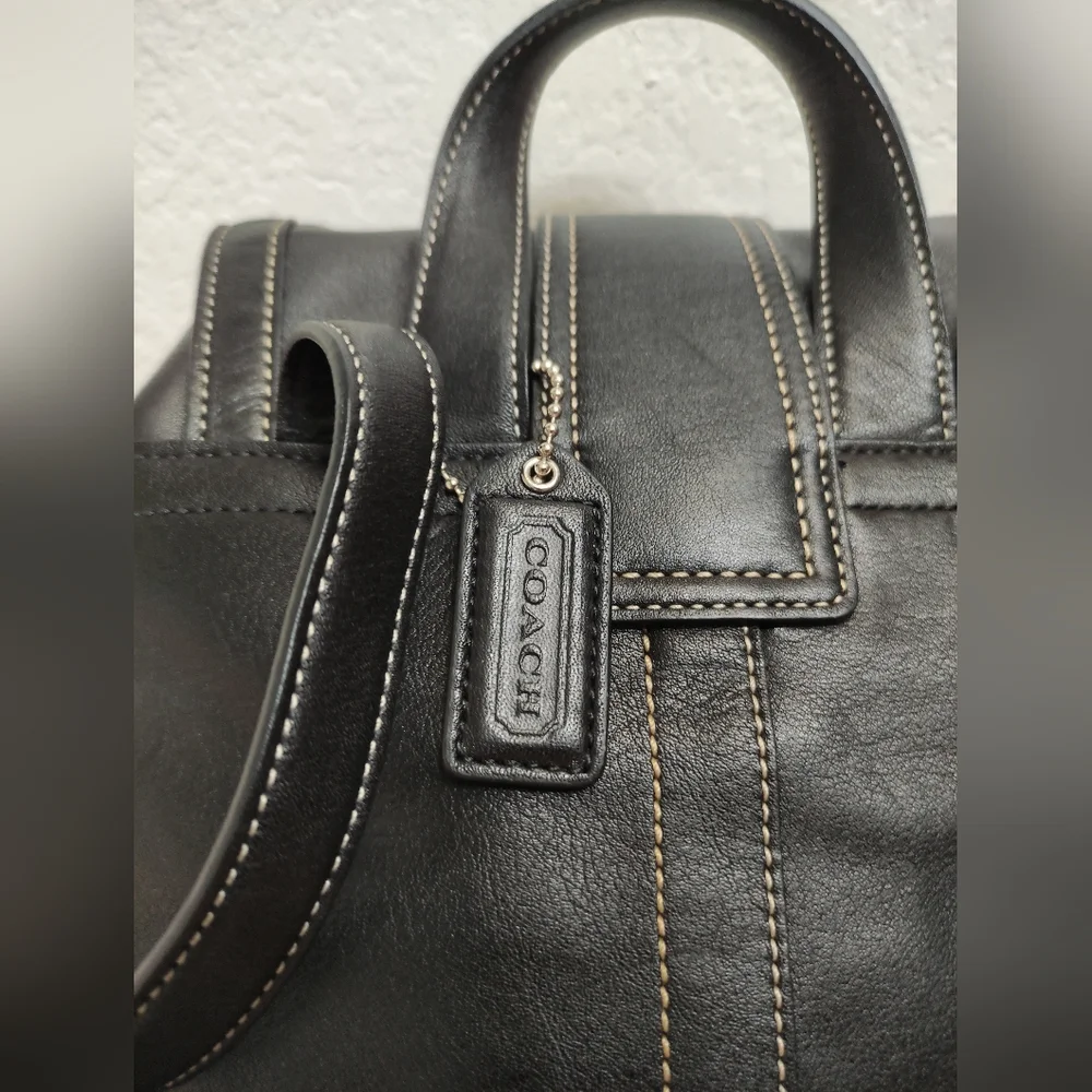 Coach #3559 Soho Black Leather
Drawstring Mini Backpack - Picture 5 of 13